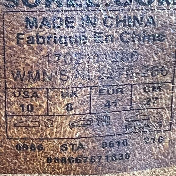 Sorel Women’s Cate The Great Brown Suede Wedge Riding Boot Size US 10 - Picture 9 of 11